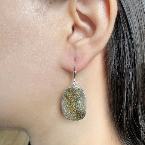 Enormous Tones: Special Spectropyrite Druzy Jewelry Plans