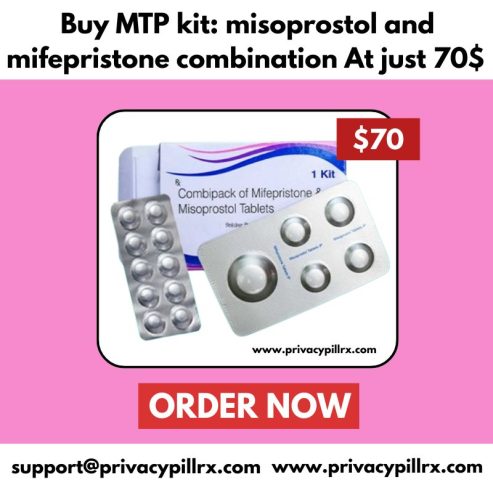 Buy MTP kit: misoprostol and mifepristone combination At just $70
